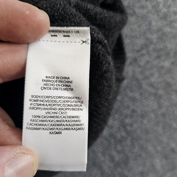 Polo Ralph Lauren Gray Turtleneck Sweater Petite S Cashmere Wool Womens $148 - Picture 4 of 11